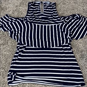 Off the Shoulder Striped Top
